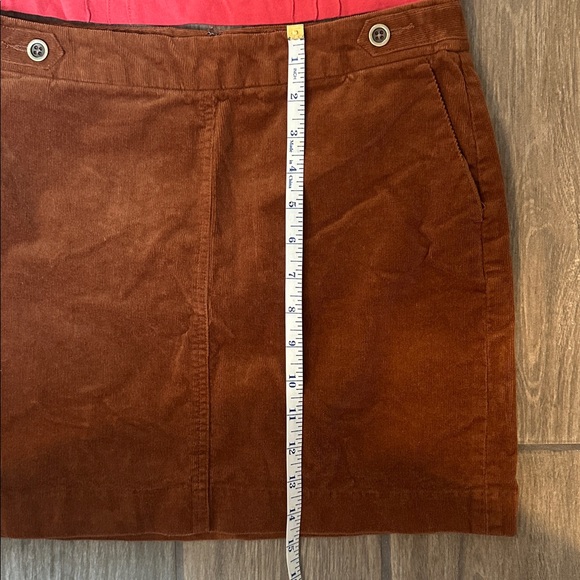 Banana Republic Brown Corduroy Mini Skirt with Ellemenno rust top. - Picture 3 of 9